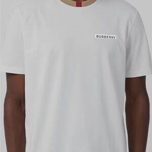 Burberry White Short Sleeve Tee
